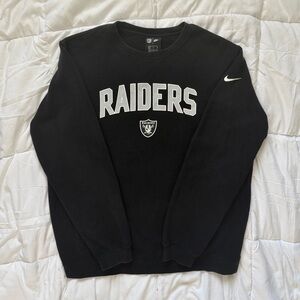 Nike x NFL Oakland Raiders Crewneck Sweatshirt Black XL Oversized Streetwear